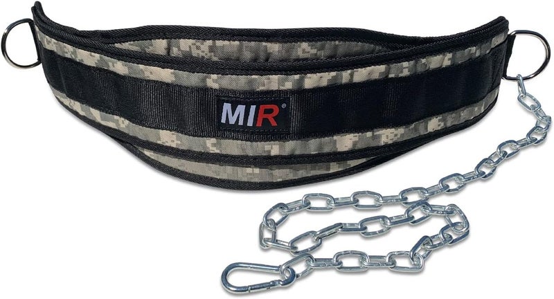 MIR Dip belt With 36" - 38" chain, 500lbs - 650lbs weight capacity, Weight lifting for dips and pullups - Image 1